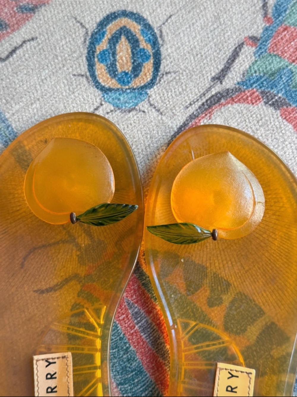 Katy Perry Collections Amber Jelly Sandals - Women's Transparent Peach Sandals🍑 - Picture 2 of 2